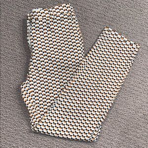 3/$30 Patterned Ankle-Length Cigarette Trousers